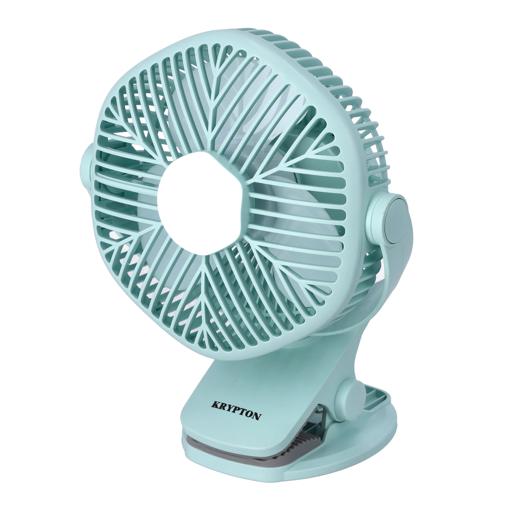 5 inch Rechargeable Powerful Table Fan With LED, Table Fan with Light happyhome