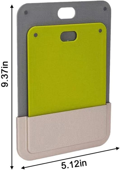 ألواح تقطيع بلاستيكية مع خزانة تخزين