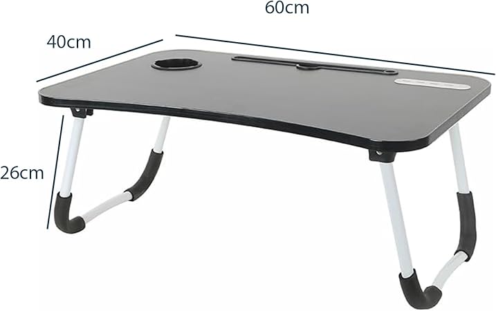 Laptop Bed Desk with USB Port,Lap Desk with Fanand Lamp