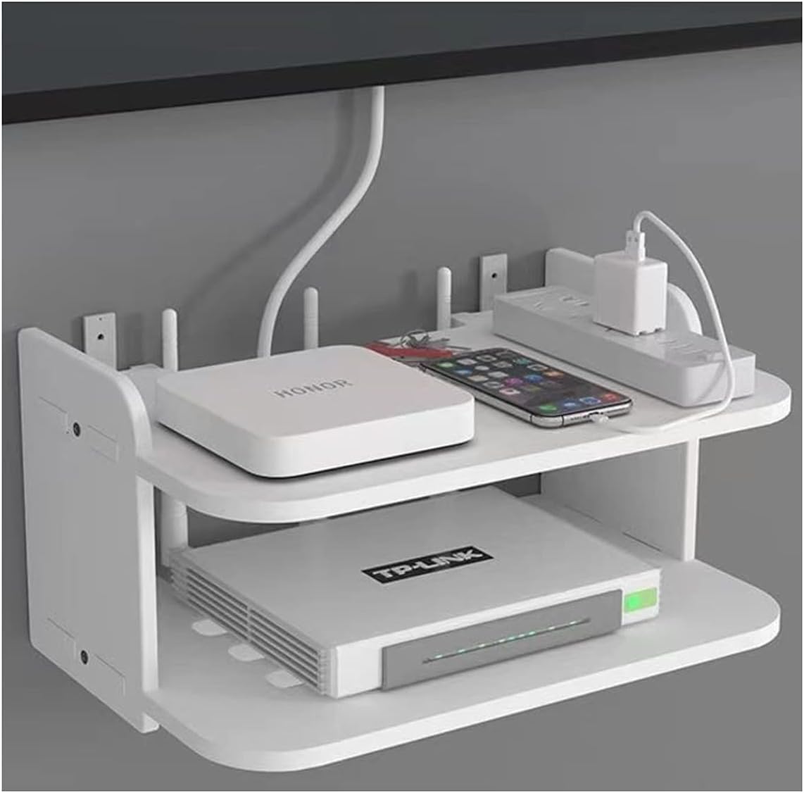Wall Hanging Router Shelf, Wi-Fi Router Shelf – happyhome