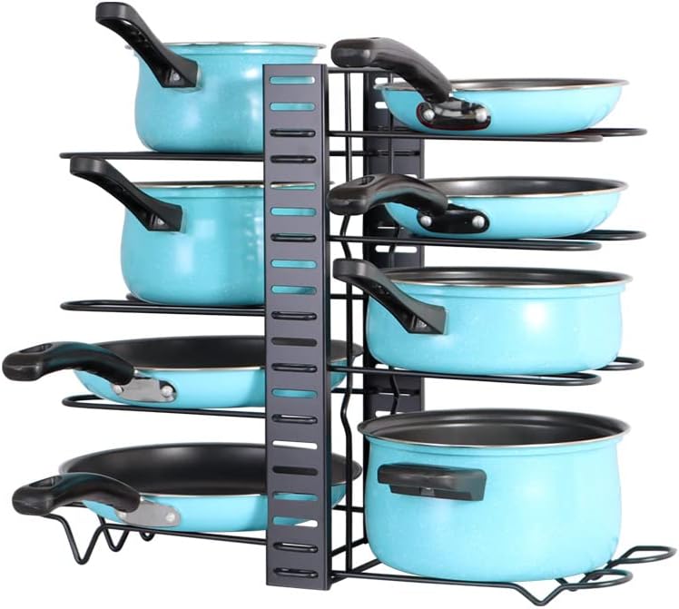 Pots and Pans Organizer , Adjustable Pan Organizer