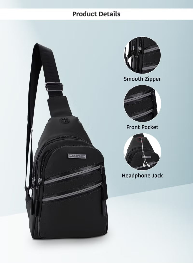 Parajohn Anti-Theft Crossbody Sling Bag | Oxford Shoulder Chest Pack for Youth