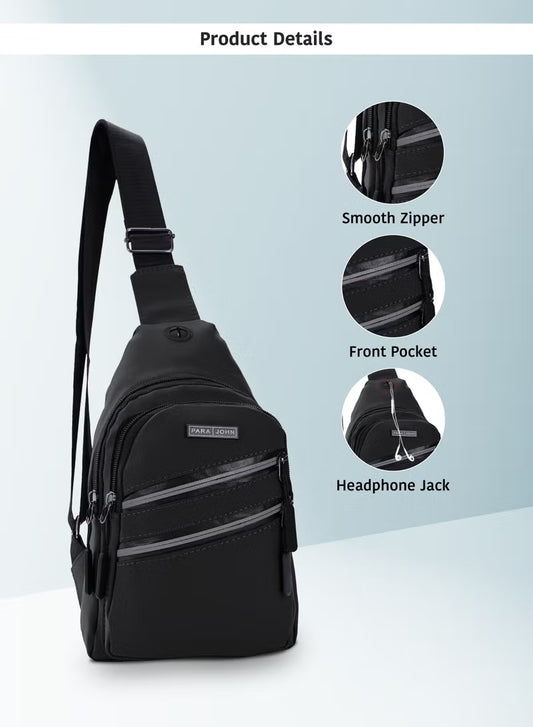Parajohn Anti-Theft Crossbody Sling Bag | Oxford Shoulder Chest Pack for Youth