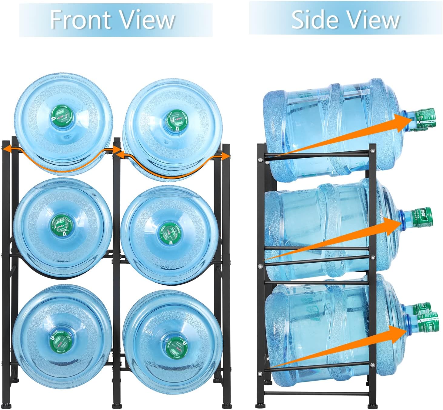 6 Layer Water Bottle Storage Rack | Metal Holder - Buy Now – happyhome