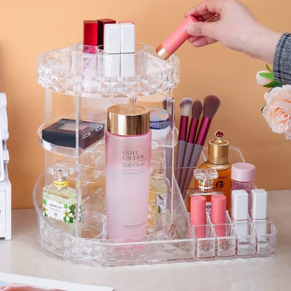 منظم مكياج دوار 360 درجة، منظم أزياء دوار