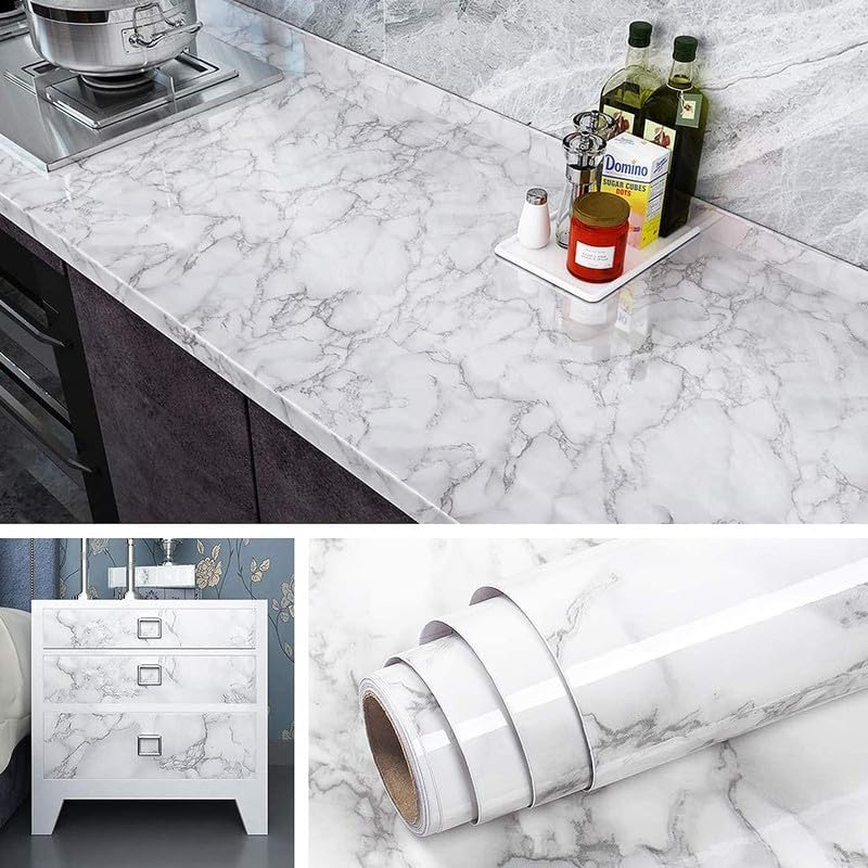 Self-Adhesive Wallpaper , Marble Peel and Stick Wallpaper