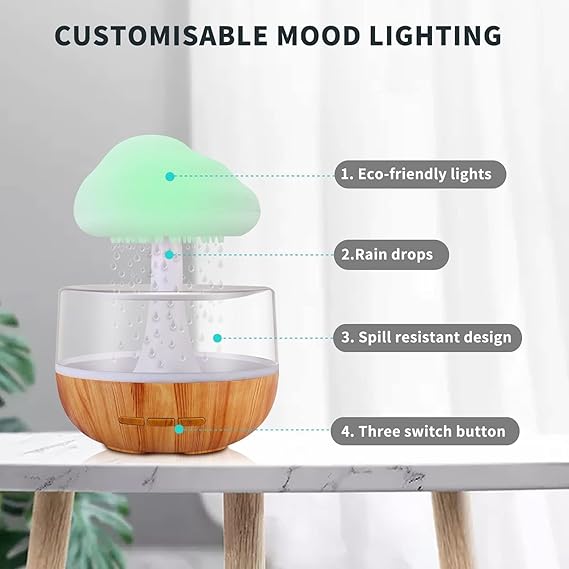 Rain Cloud Humidifier, Multicolored Humidifier