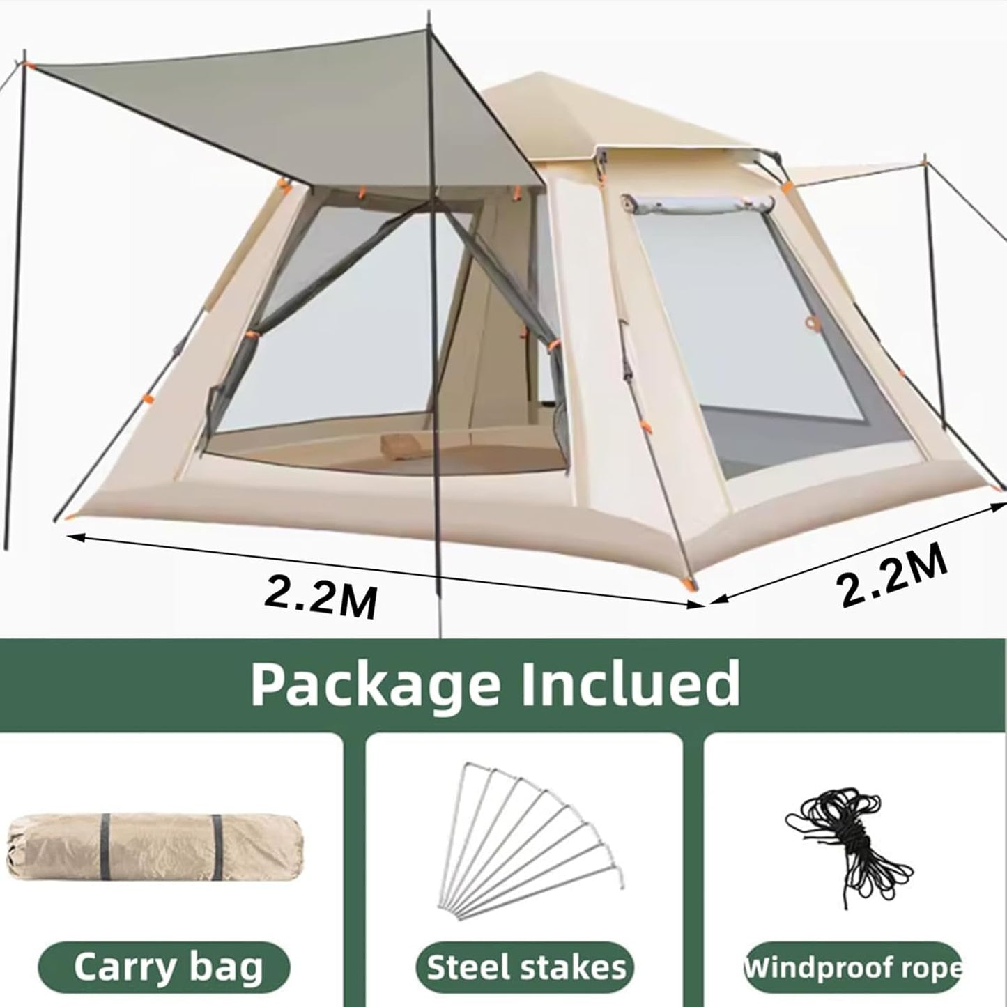 Automatic Camping Tent, Instant Setup Tent