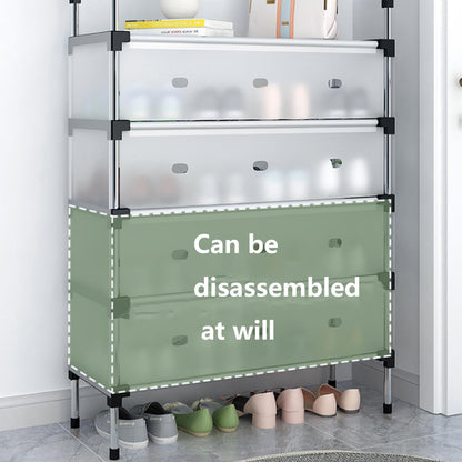 Metal Shoe Rack with Cover 5 tier, Shoe Rack with Door