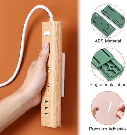 1 قطعة من حامل المقبس، حامل القابس اللاصق الذاتي