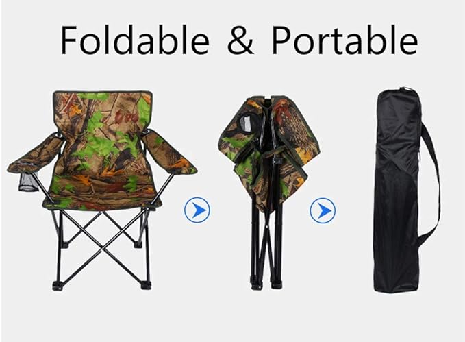 Folding Camping Chair with Armrest, Camping Chair