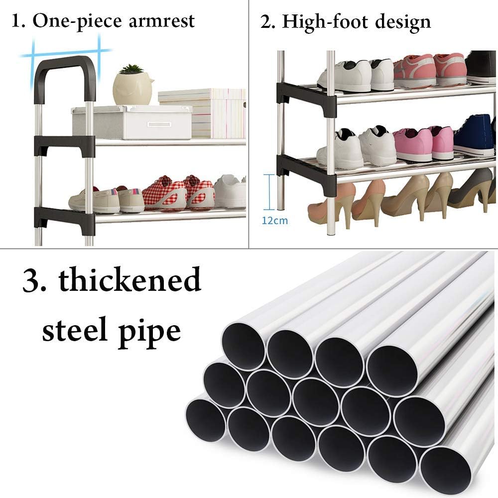 6 Tiers Shoe Rack Metal Shoe Rack, Simple Shoe Rack