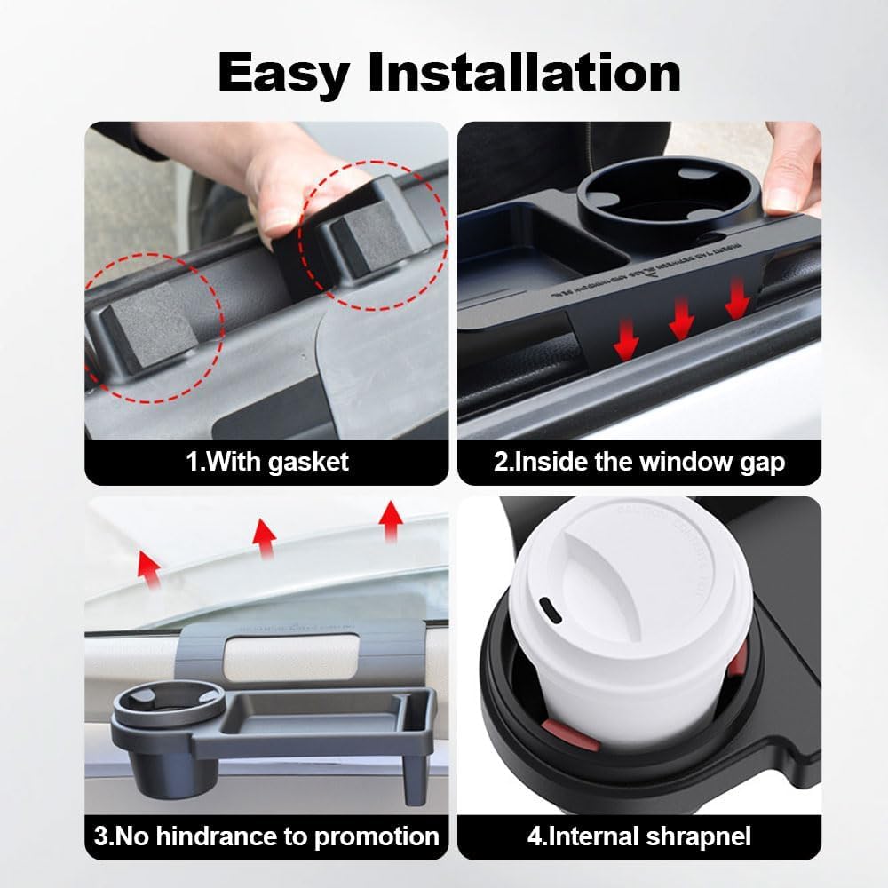 Car Mug Holder, Window Car Storage Tray