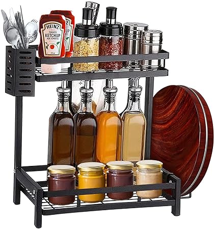 2 Layer Multifunctional Spice Rack, Spice Organizer