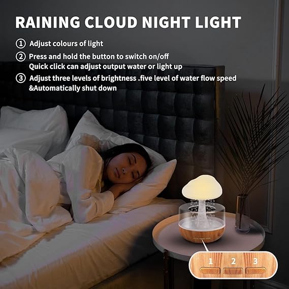 Rain Cloud Humidifier, Multicolored Humidifier