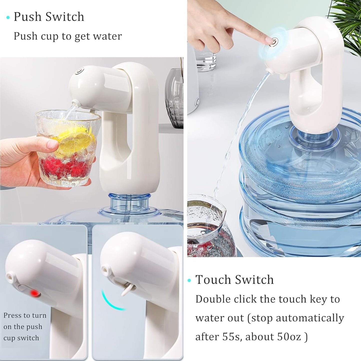 Foldable Water Dispenser, Portable Electric Water Dispenser,