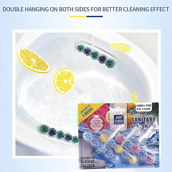 Toilet Bowl Cleaner Tablet with Hanging Ball, Toilet Cleaner