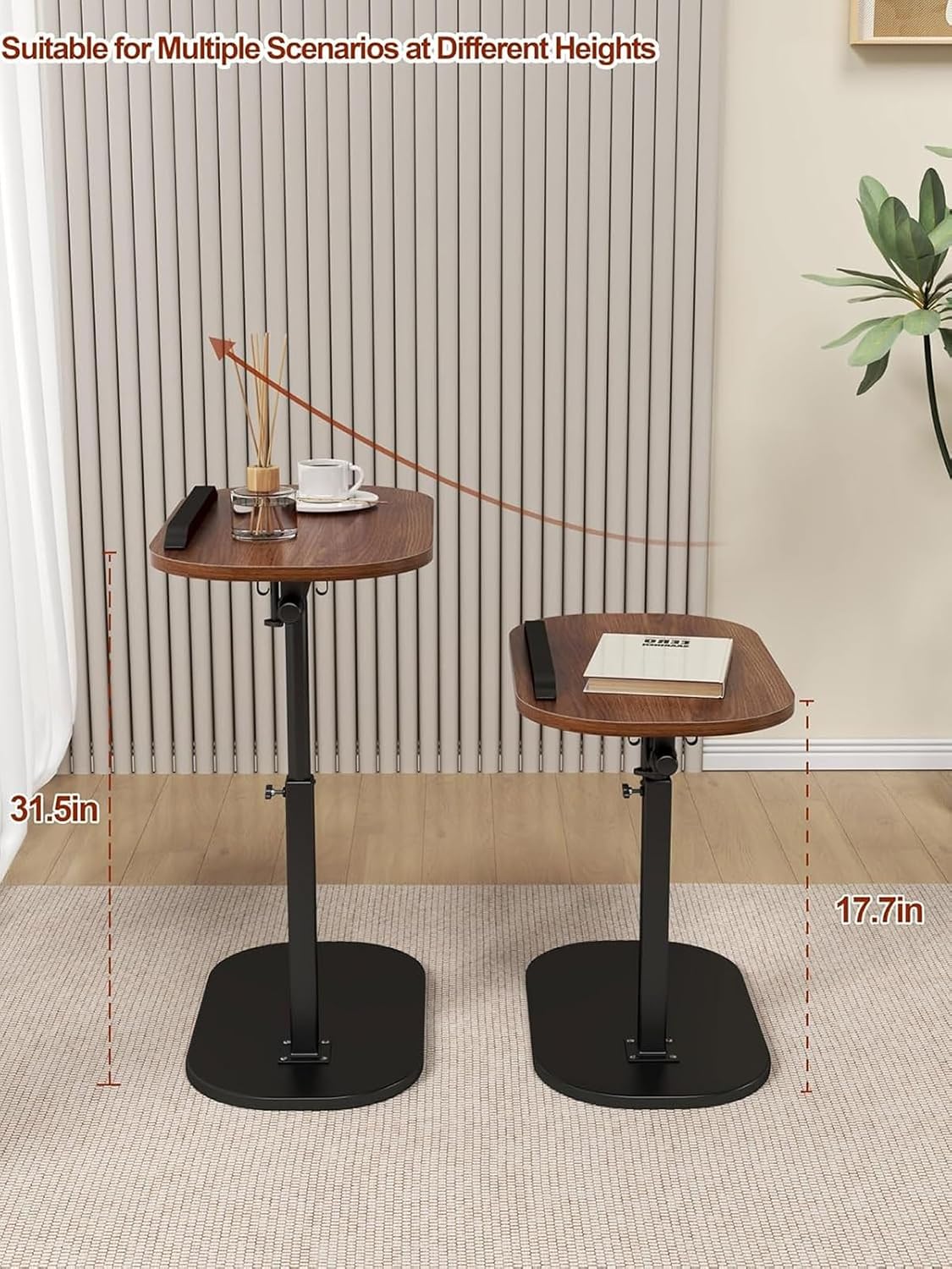 Adjustable Side Table,C-Shaped Side Table