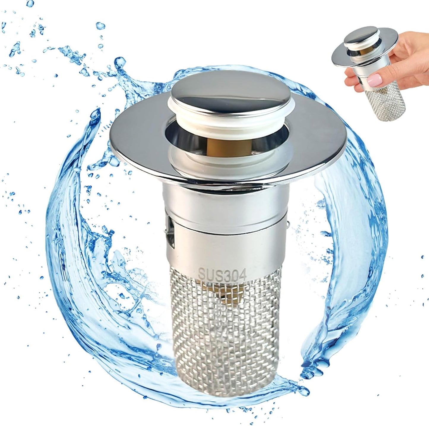 2 Pcs Drain Plug Sink , Drain Strainer