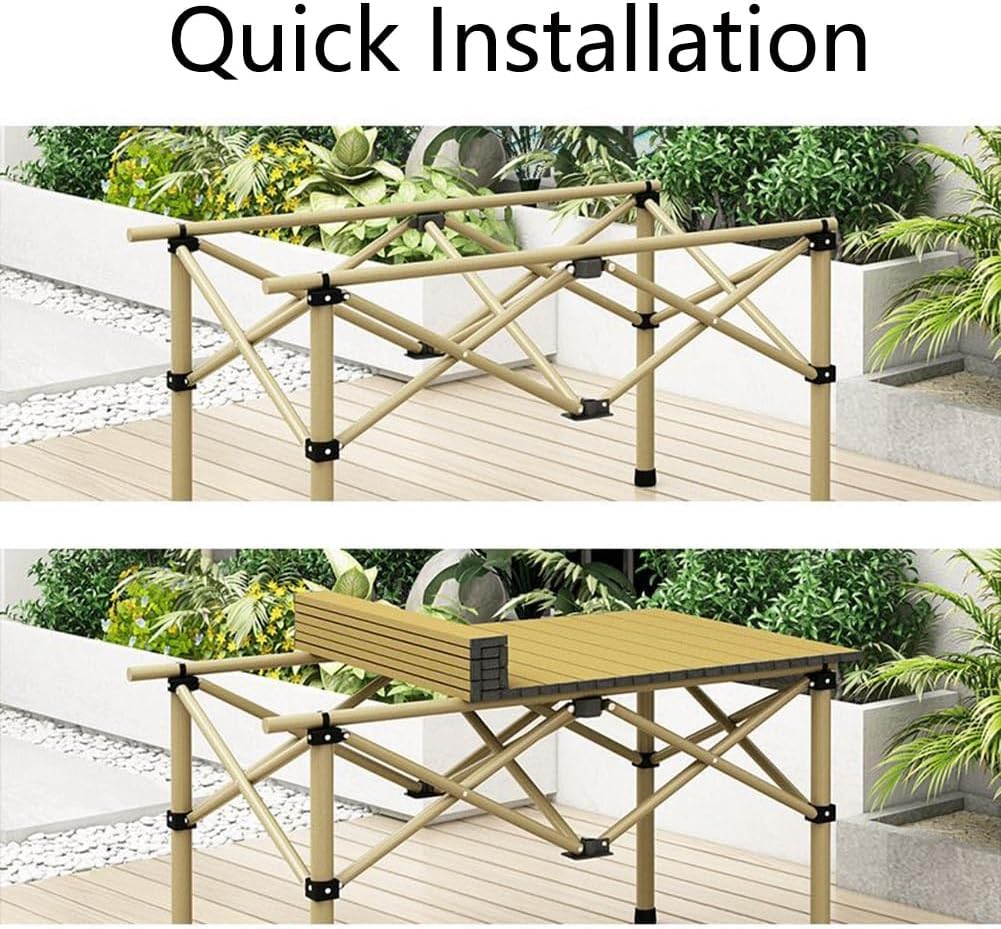 Foldable Camping Table with Chairs, Camping Table Set