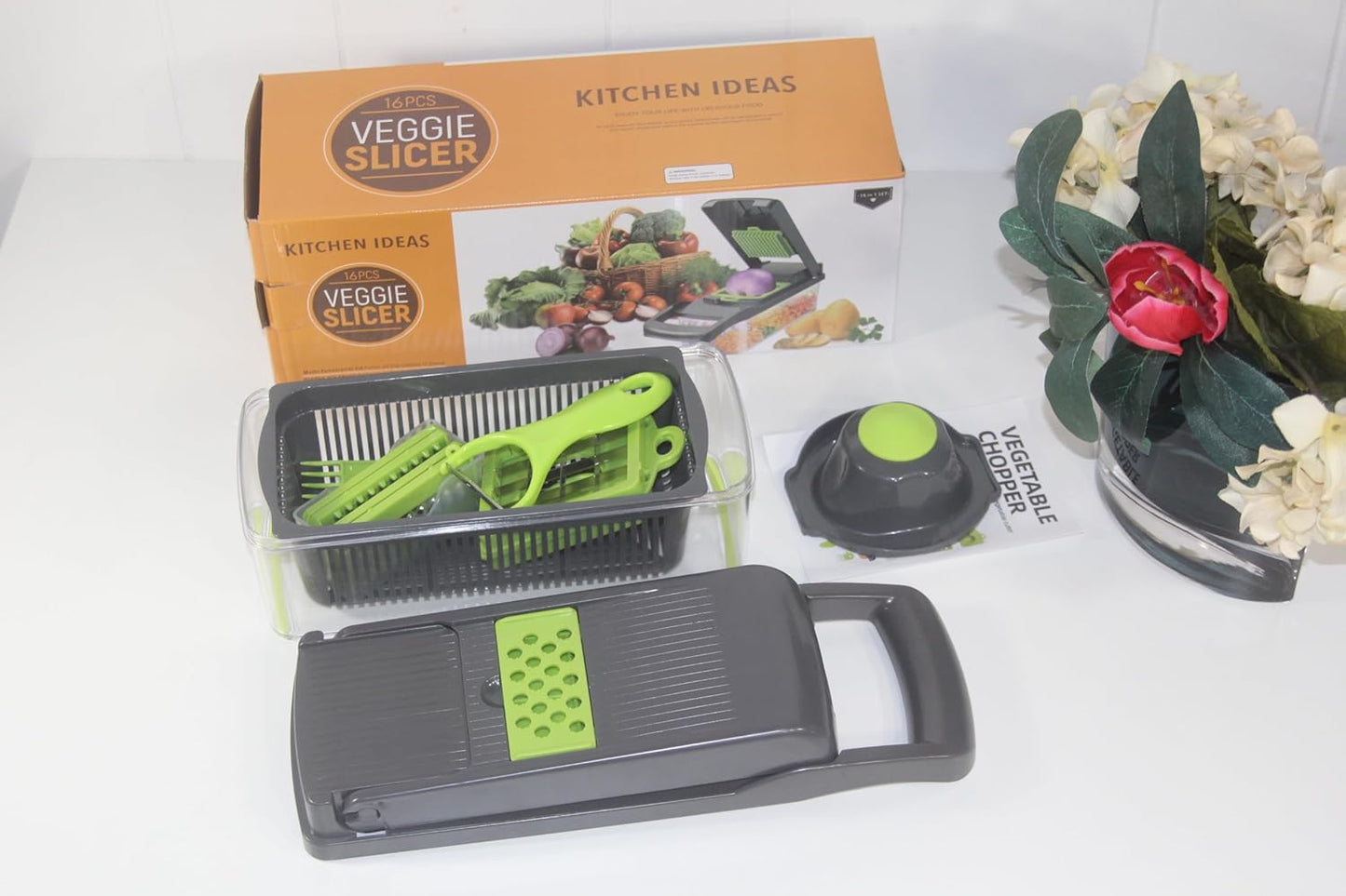 7-in-1 Vegetable Cutter, Multi-Function Kitchen Slicer & Dicer