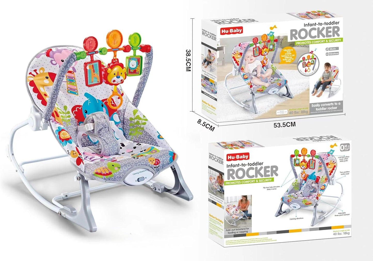 Vibrating Music Rocking Chair,Baby Vibrating Rocking Chair