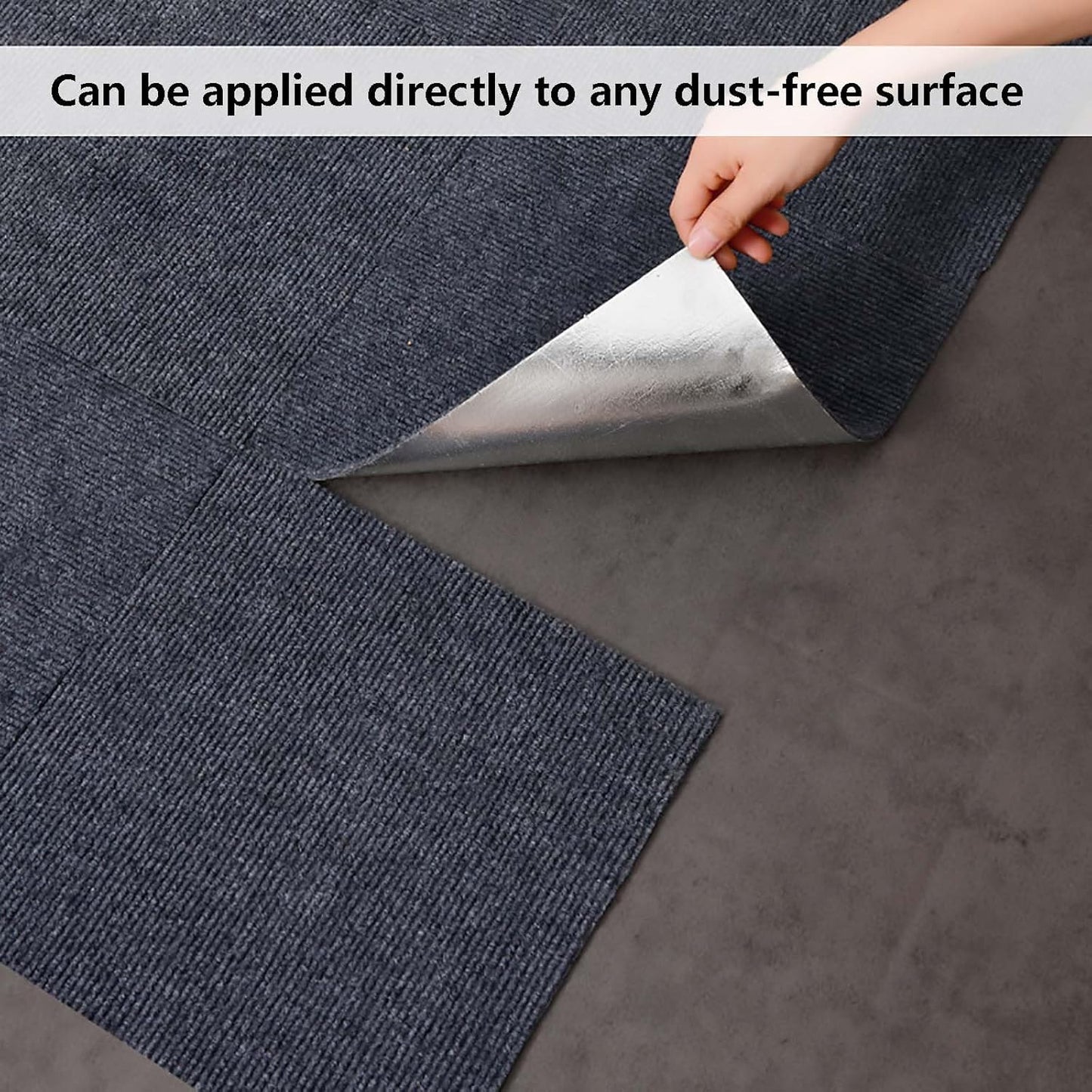 Carpet Floor Tiles , DIY Carpet Squares ( 60*60 CM, 10 Pieces)