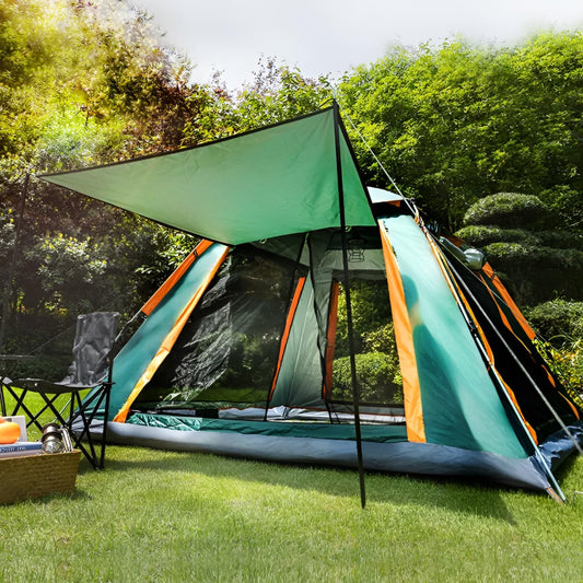 Waterproof Family Camping Tent, Automatic Pop-Up Tent