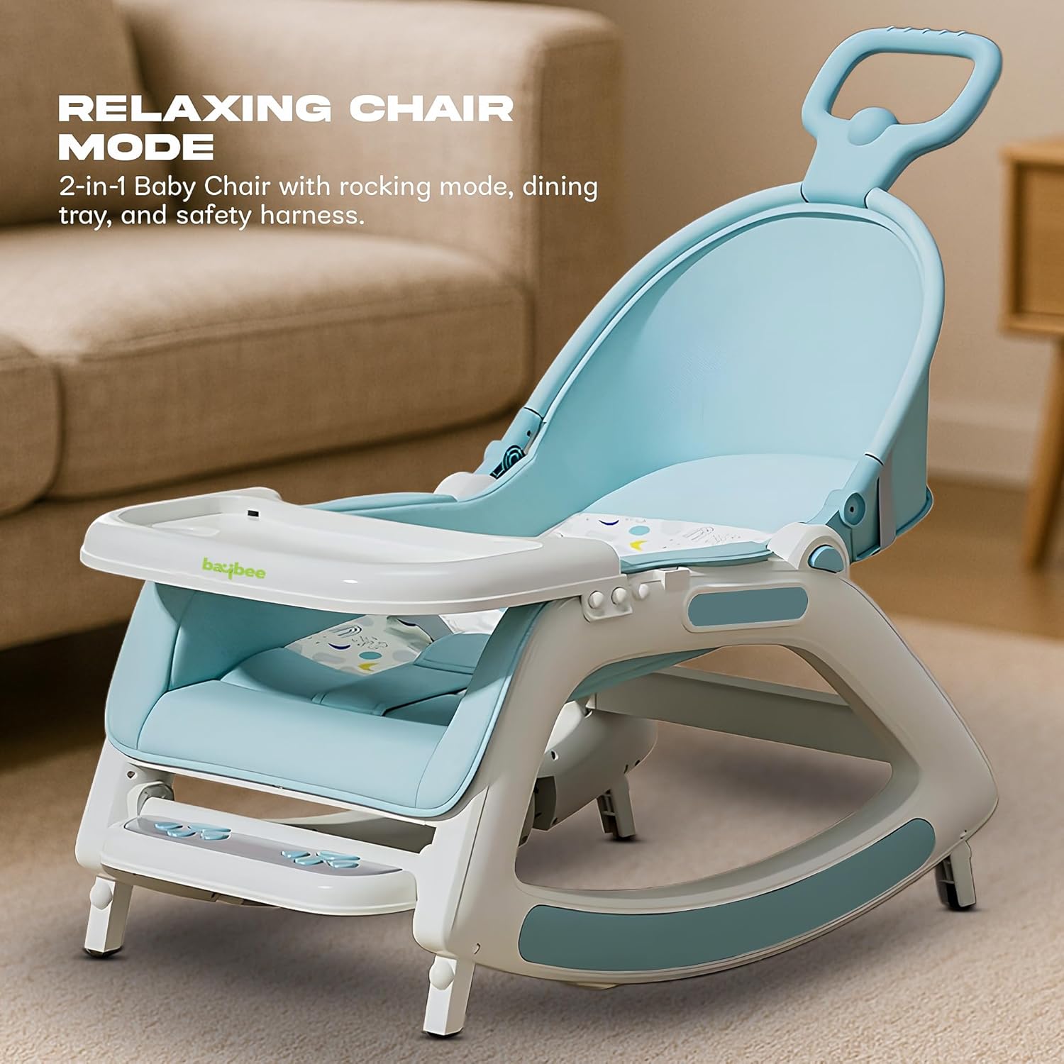 2 in 1 Baby Chair, Baby Dining Chair with Tray – happyhome