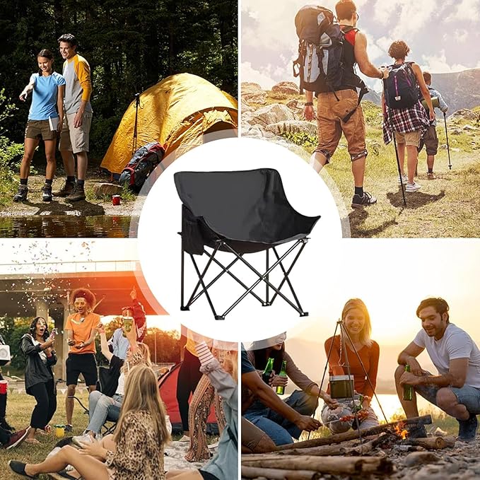 Folding Moon Chair, Portable Camping Folding Chair