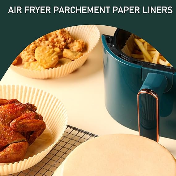 Air Fryer Pad Paper, Air Fryer Liners 100 Pcs- Non-Stick happyhome