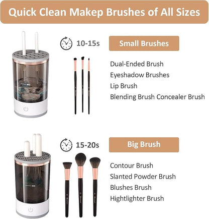 Automatic Makeup Brush Cleaner , Electric Brush Cleaner happyhome