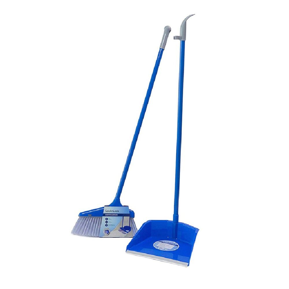 Broom and Dustpan Set , Long Handle Dustpan With Broom Set happyhome