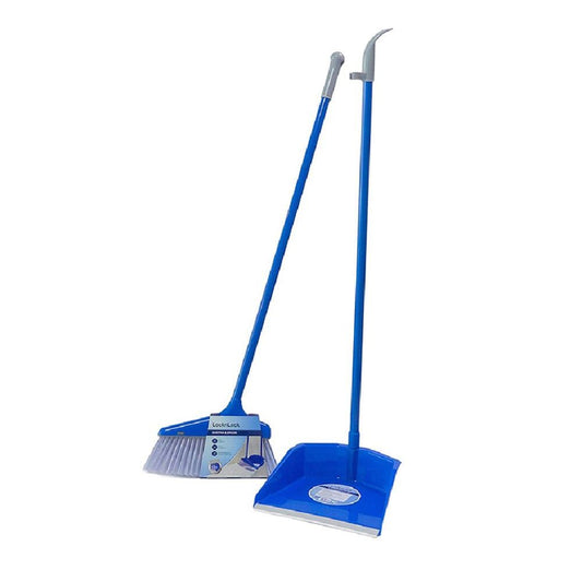 Broom and Dustpan Set , Long Handle Dustpan With Broom Set happyhome