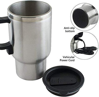 Car Charging Electric Kettle , Stainless Steel Travel Coffee Mug Cup happyhome