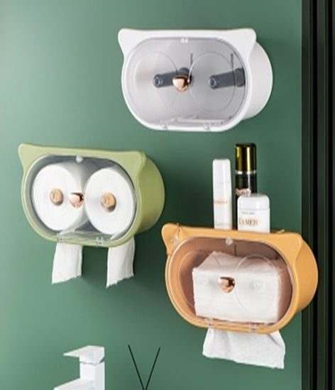 Cartoon Tissue Box , Wall-Mounted Tissue Dispenser happyhome