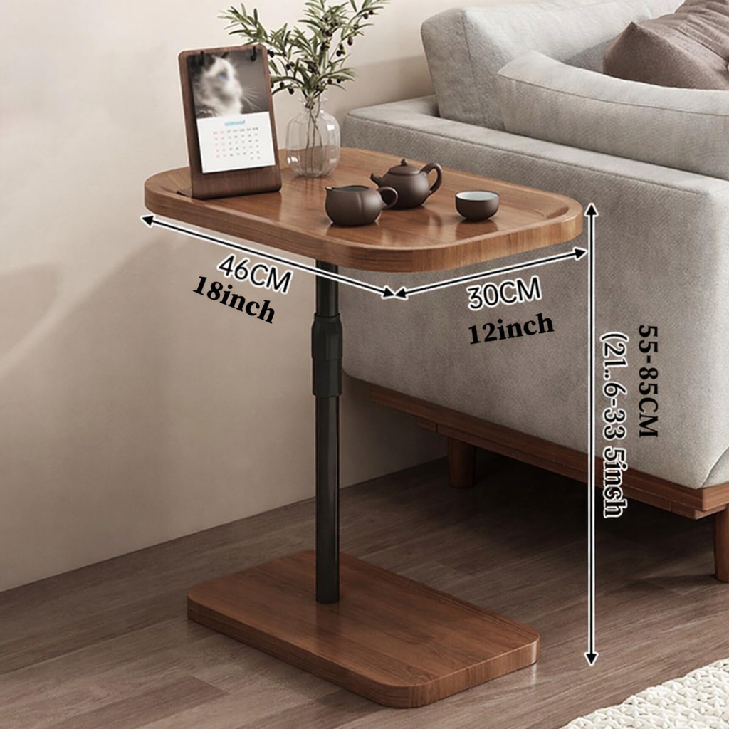 Adjustable Side Table, Height Adjustable Coffee Table