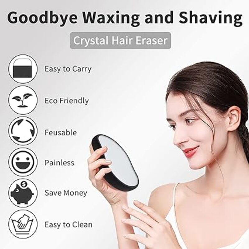 Crystal Hair Remover, Painless Crystal Hair Remover for Women Men Arms Legs Back happyhome