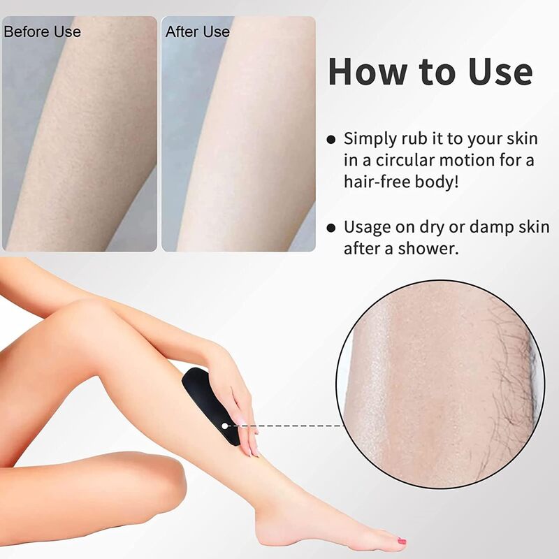 Crystal Hair Remover, Painless Crystal Hair Remover for Women Men Arms Legs Back happyhome