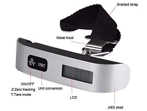 Digital Luggage Weigh Scale, Portable Electronic Luggage Scale happyhome