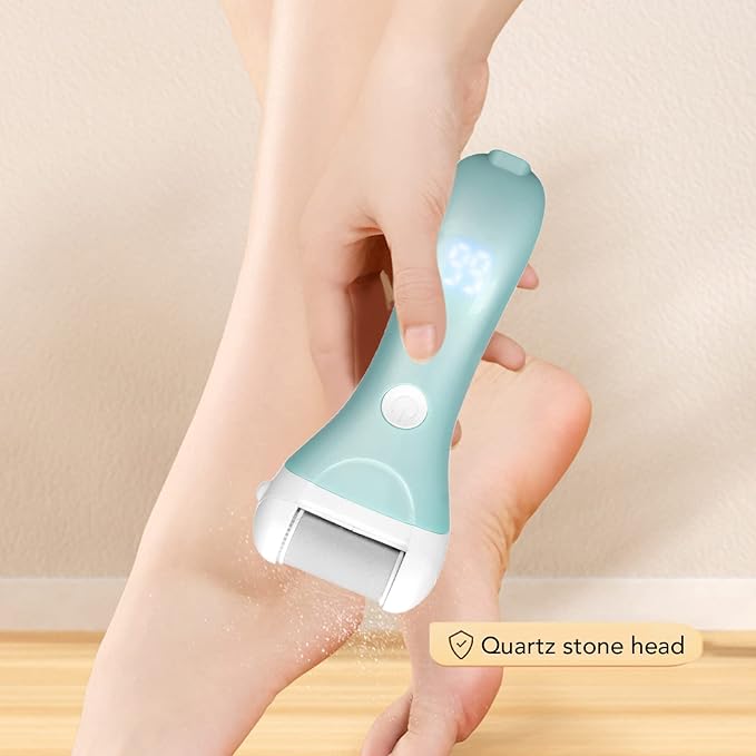 Electric Foot File, Electric Foot File Feet Care Waterproof Rechargeable for Dry Skin happyhome