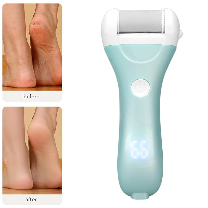 Electric Foot File, Electric Foot File Feet Care Waterproof Rechargeable for Dry Skin happyhome