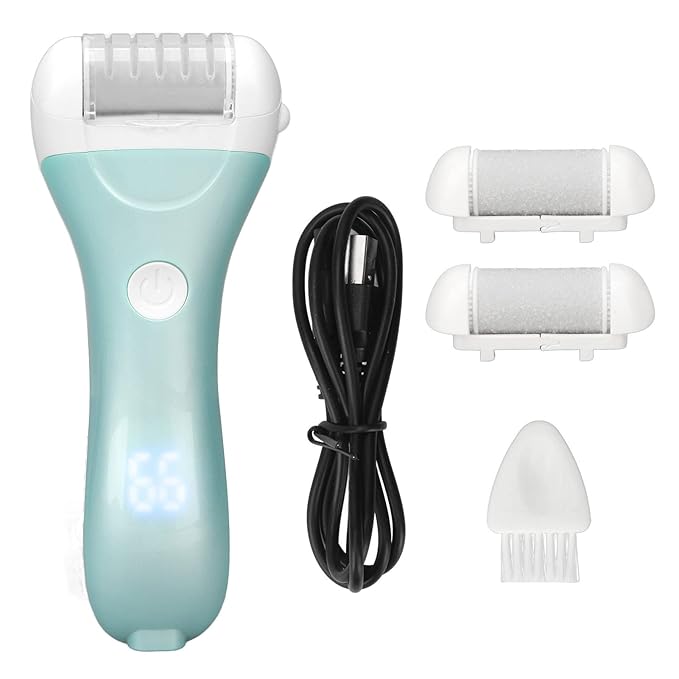 Electric Foot File, Electric Foot File Feet Care Waterproof Rechargeable for Dry Skin happyhome