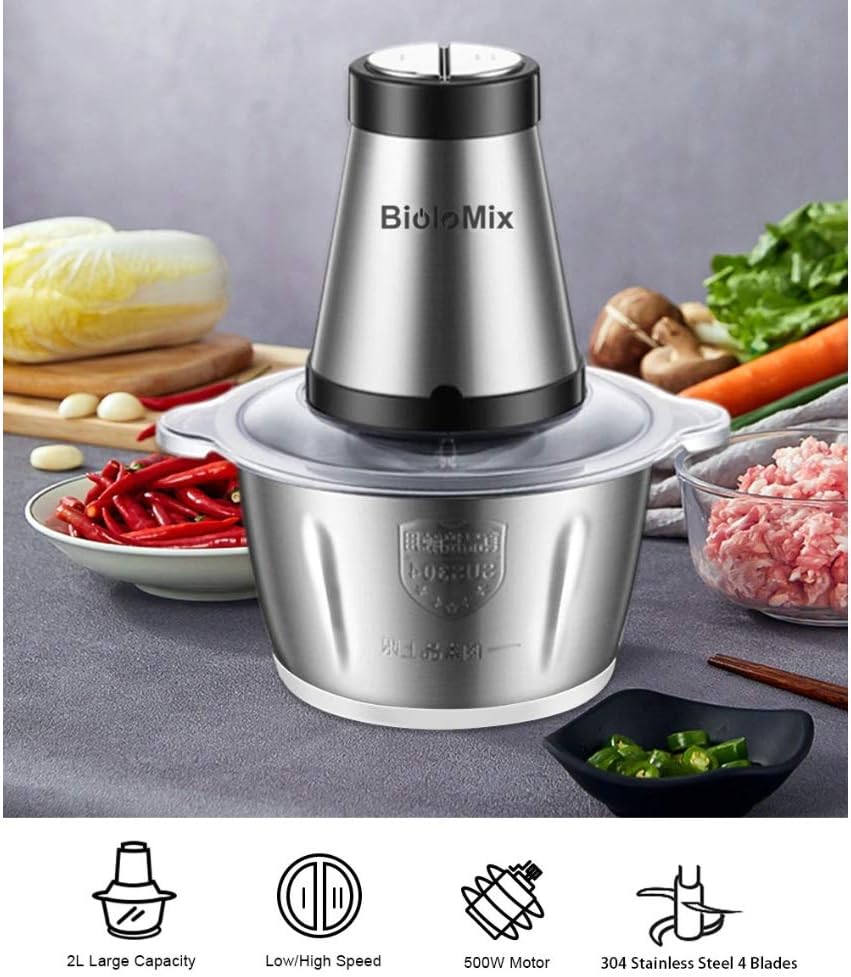 Electric Meat Chopper, Meat Grinders with Stainless Steel happyhome