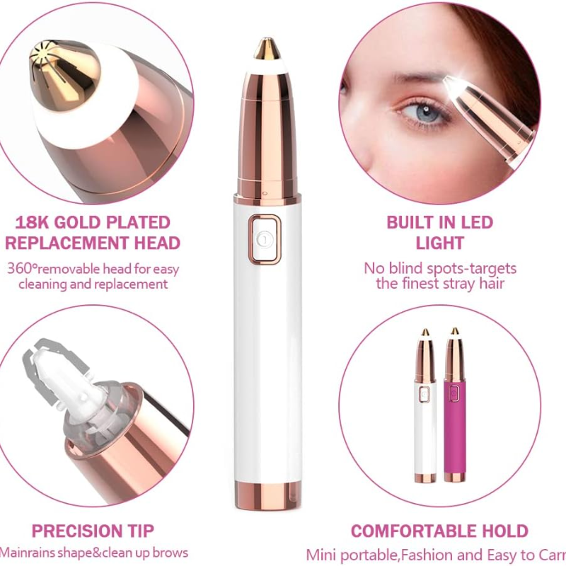 Eyebrow and Face Hair Remover , Rechargeable Hair Remover happyhome