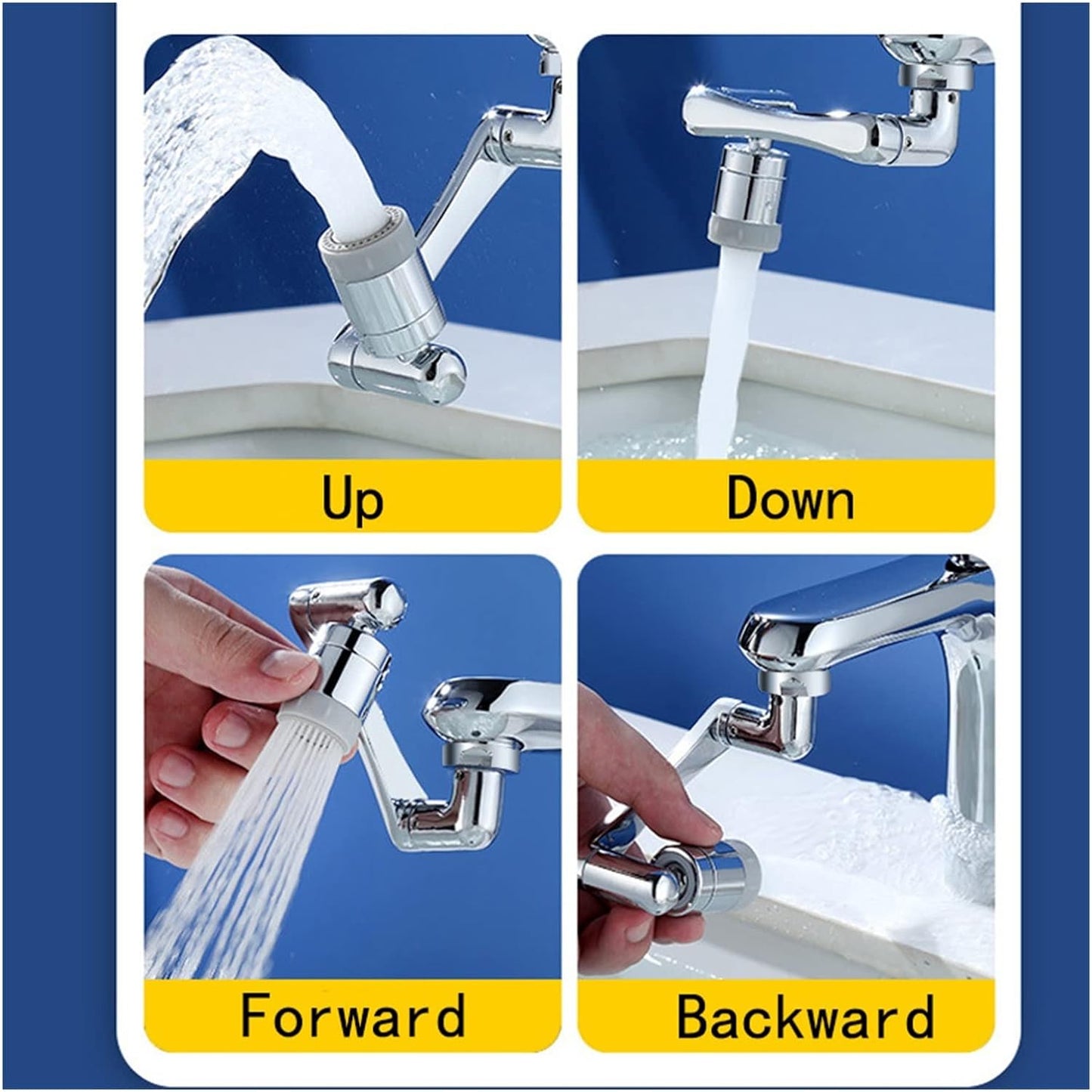 Faucet Splash Head , Rotating Faucet Extender happyhome