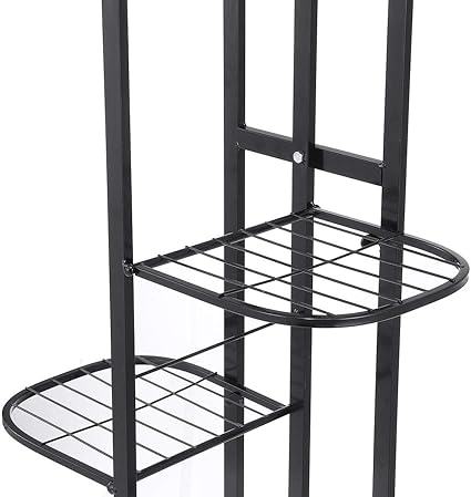 Flower Plant Stand , Multi-layer Domestic Iron Flower Stand-5 layers 6 pots happyhome