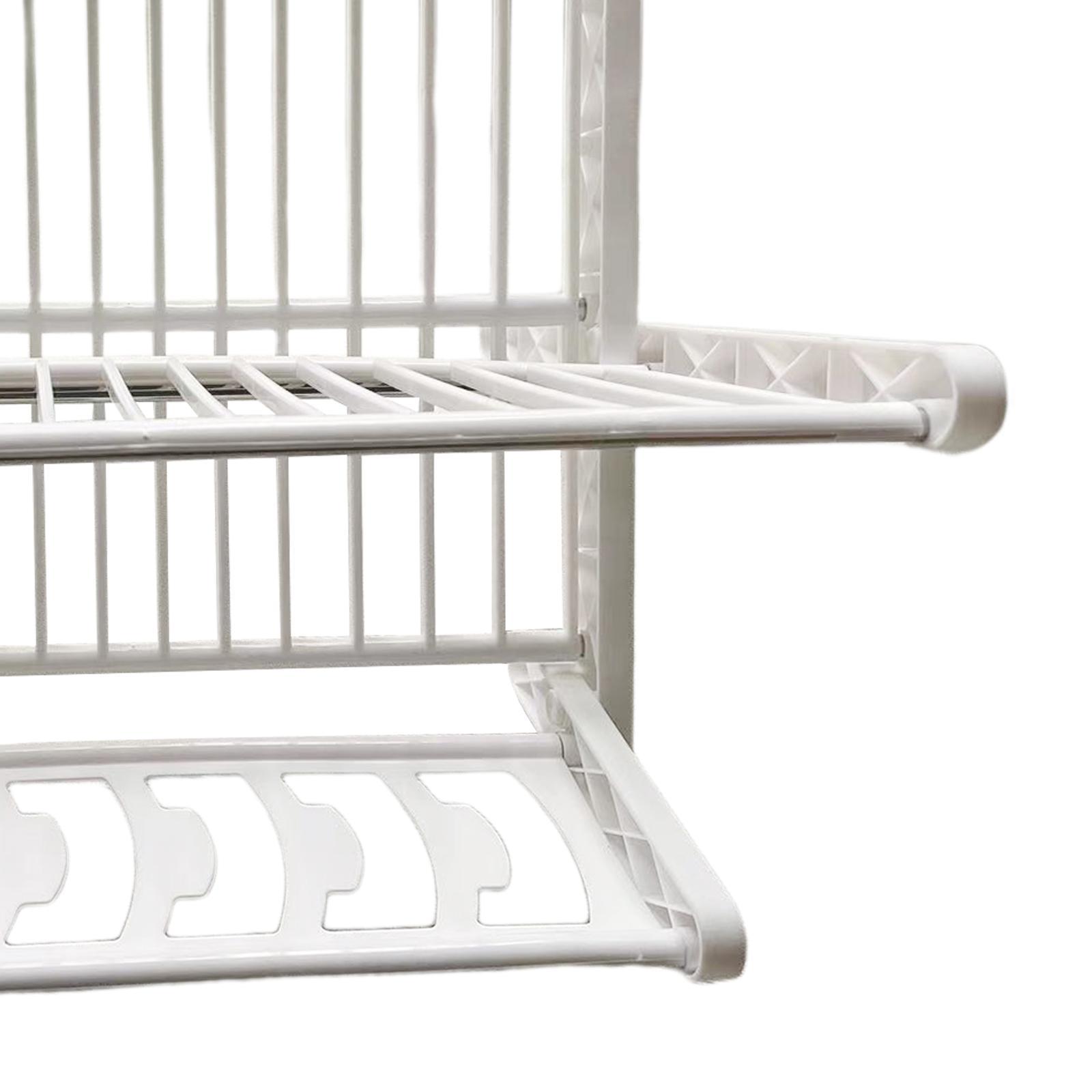 Foldable Dish Rack , Folding Storage Rack for Dishes happyhome