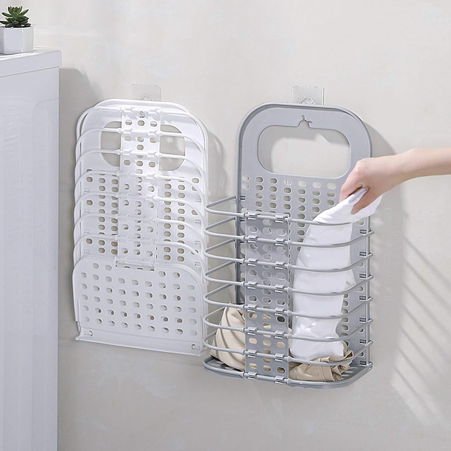 Foldable Laundry Basket , Laundry Basket Plastic happyhome