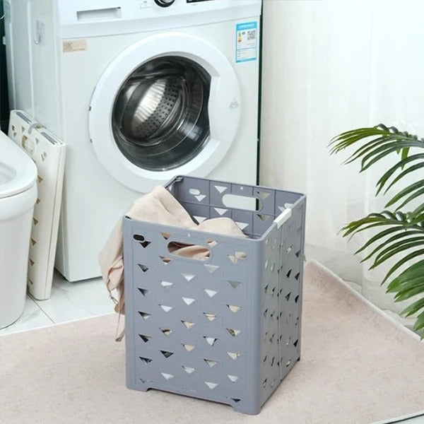 Folding Laundry Basket , Foldable Laundry Basket Plastic happyhome